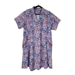 Bermuda Sands Sz 2XL Golf Dress Fatima Living Coral Print Pickleball TennisNWT
